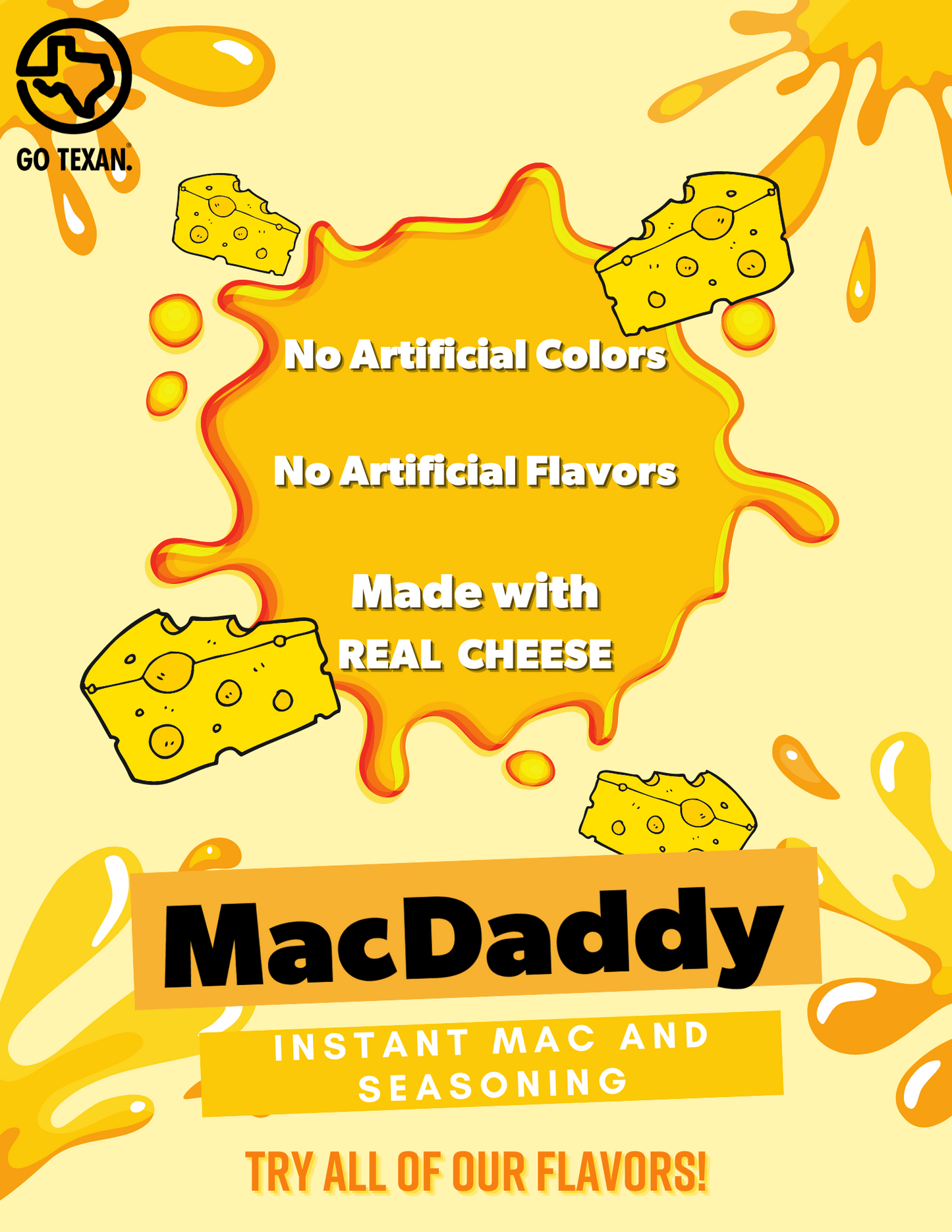 MacDaddy Organic White Cheddar Mac and Cheese Sauce Mix and Seasoning 8 oz