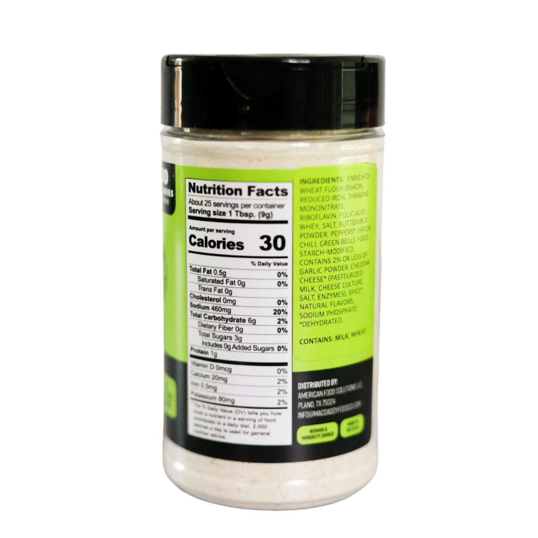 MacDaddy Hatch and White Cheddar Mac and Cheese Sauce Mix and Seasoning 8 oz