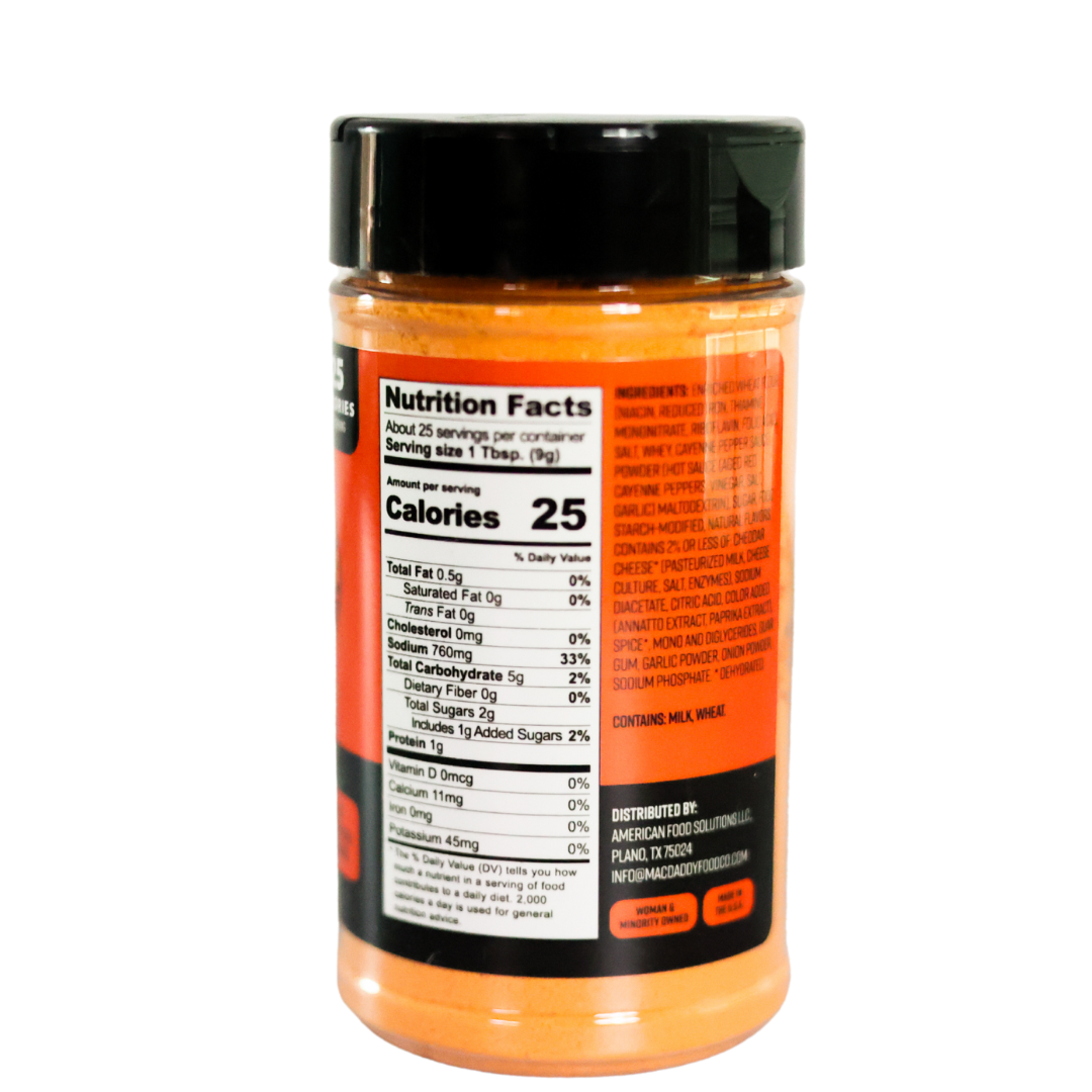 MacDaddy Tangy Buffalo Mac and Cheese Sauce Mix and Seasoning 8 oz